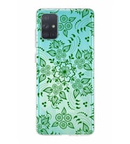 Samsung Galaxy A71  Kapak Nostalji Desen Tasarımlı Şeffaf Silikon Kılıf