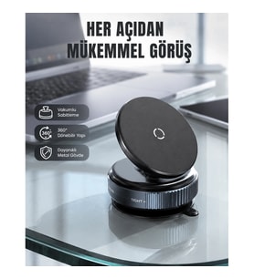 Mey İthalat® Evrensel Manyetik Araç Telefon Tutucu 360° Döner Başlık