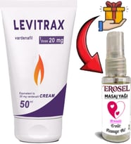 Naturalia : Levitrax Cream Erkeklerin Performanslarına Özel 50 Ml + Hediye Erosel Erotikmasaj Yağı