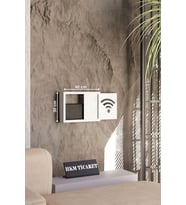 30x40x7  Cm Wifi Amblemli, Duvar Asılabilir Sigorta Ve Modem-wifi Saklama Kutusu! Saklama Kutusu