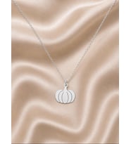 Kişiye Özel 925 Ayar Gümüş Minimalist Balkabağı Kolye