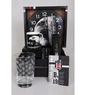 LİSANSLI BEŞİKTAŞ "PREMIUM FULL + FULL SET" DUVAR SAATİ İLE