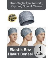 #Bone Konforlu Tasarım Su Geçirmez Kaymaz Spor Yüzücü Havuz Deniz Şapkası Elastik Bez Yüzme Bonesi