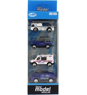 Mulvxurg  Urg02 4'lü Die Cast Polis Seti (Mulvix)