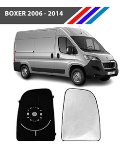 Peugeot Boxer Sağ Dış Ayna Üst Büyük Camı Yolcu Tarafı Mekanik Tip 2006 Sonrası