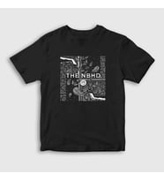 Presmono Unisex Çocuk Siyah Nbhd The Neighbourhood T-Shirt 176249tt
