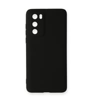 Huawei P40 Kılıf First Silikon - Siyah