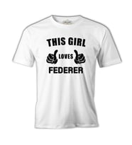 Tenis - Love Federer Beyaz Erkek Tshirt