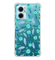 PrintiFy Xiaomi Redmi Note 11E Uyumlu Nazar Boncuğu 3 Baskılı Şeffaf Köşe Korumalı Antişok Kılıf