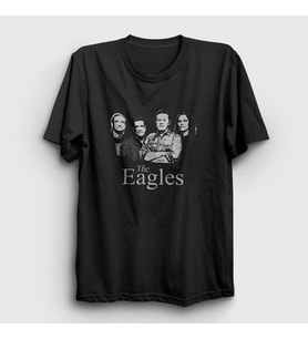 Presmono Unisex Siyah Band Eagles T-Shirt 144985tt