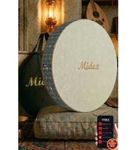 Midex BR-610 Kaliteli Bendir Def Akort Ayarlı EL Tutma Oyuklu Çantalı