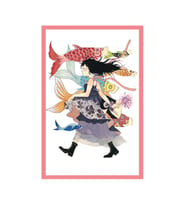Eğlenceli & Özgün Karışık Temalı Hediye Not Kartı – 10x15 cm Kartpostal (Pembe-Gri-Bej)