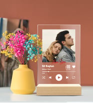 Youtube Plak Karekodlu ( Ahşap Stand Hediye )
