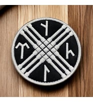 Göktürkçe Tengri Nakış Patch/Yama