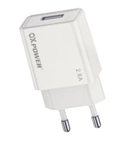 OX POWER 5V 2.6A ŞARJ ADAPTÖRÜ (Pamuk Beyaz)