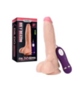 Shequ Holy 21 Cm 10 Hız Titreşimli Vantuzlu Realistik Vibratör Penis