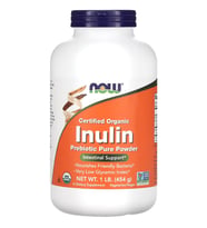 NOW Foods Organic Inulin Prebiotic Pure Powder 454gr.Orj Usa.44.