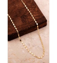 Altın Kaplama Gümüş Pullu Tasarım Choker Kolye 7947