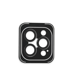 iPhone 16 Pro Max PVD Metal Kamera Lens - Siyah