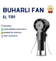 El Tipi Sisleme Fanı Türbin Yüksek Hızlı Çıkış Taşınabilir Aromatik ABS USB Şarj Edilebilir 1200mAh Pil El Tipi Sprey Fanı