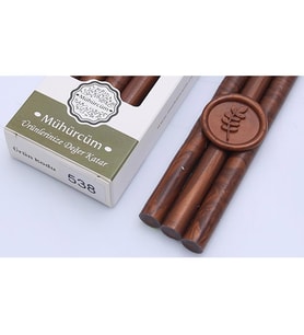 Mühür Mumu Çubuk 11mmx120mm 10 lu Paket Model: 538 BRONZ KAHVE