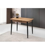 Ortadan Açılır Büyüyen Ahşap Yemek Masası Meşe 70x120cm SADECE MASA FİYATIDIR (Ceviz)