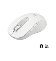 Signature M650 Büyük Boy Sağ El Için Sessiz Kablosuz Mouse Beyaz 910-006238