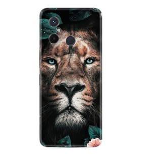 Xiaomi Redmi 12C Kılıf Resimli Desenli Baskılı Silikon Leon Flowers 1333