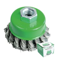 Fixonic Eratool ERA10168 65mm Burmalı Çanak Fırça Paslanmaz Telli (Gri)