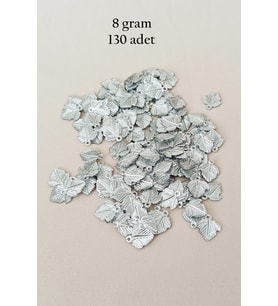 Oya Abiye Bileklik Kolye Pleksi Metalik Plastik Pul Gümüş Renk 8 gram 130 adet - BNC507