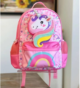 Vest Unicorn Pembe Okul Çantası