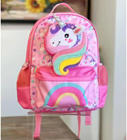 Vest Unicorn Pembe Okul Çantası