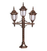 AVONNI BSU-68177-3BKR Kahverengi Boyalı Dış Mekan Aydınlatma E27 Çelik Boru ABS Polikarbon Cam 50cm