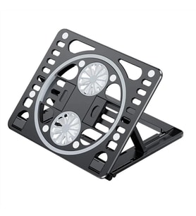 ALLY Ayarlanabilir Taban Çift Fanlı Tablet ve Laptop Soğutucu Stand-(5775) - HUOBPS4801-7245