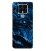Tecno Camon 16 18P Pova Pova 3 Pova Neo Kılıf Desemli Silikon Blue MArble 1379