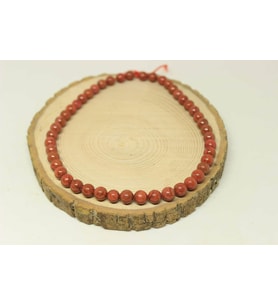 Jasper Taşı Kırmızı YARIM Dizi 8mm (22455) (18cm uzunluğundadır)