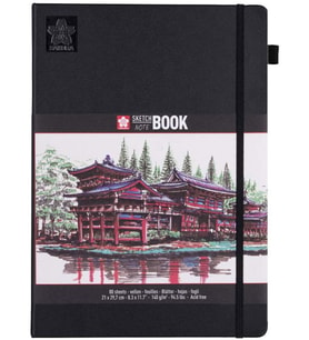Sakura Sert Kapak Skechbook Ivory Kağıt 140 gr 21x30 cm 80 yp 