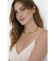 Gold Minimal Açık Uçlu Kolye (Çok Amaçlı Tasarım)