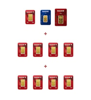 Nadir Gold 24 Ayar 16,5 Gram Altın (1 Ad 5 Gram Altın + 1 Ad 2,5 Gram Altın + 9 Ad 1 Gram Altın )