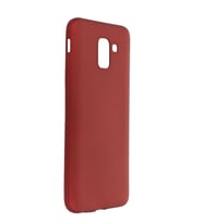 Durukar® Samsung Galaxy J6 Kılıf First Silikon - Bordo