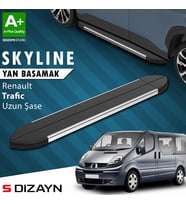 S-Dizayn Renault Trafic 2 Uzun Şase Skyline Krom Yan Basamak 263 Cm 2001-2014 A+ Kalite