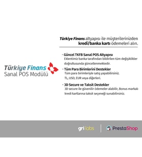 PrestaShop - Türkiye Finans Sanal POS Modülü