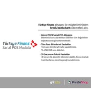 PrestaShop - Türkiye Finans Sanal POS Modülü