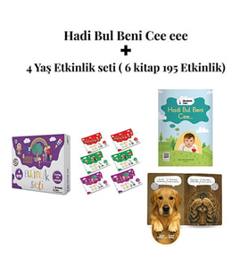 Hadi Bul Beni Cee eee Türkçe & İngilizce Sesli Yönerge -4 Yaş Etkinlik Seti(6KİTAP195ETKİNLİK)
