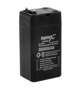 Lightex LT-403 4Volt 0.3Amper Akü 20x26x40mm (Siyah)