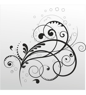 Folyo Sticker Çiçek Deseni 160cm Uzunluk (Karışık)