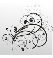 Folyo Sticker Çiçek Deseni 160cm Uzunluk (Karışık)