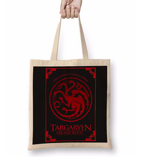 Targaryen House 2 Bez Çanta Uzun Saplı