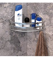 Geseus Banyo Köşe Rafı İnox 304 Kalite Çelik 15 Yıl Garanti-BK081-SS