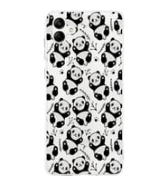 Samsung Galaxy A04  Kapak Panda Tasarımlı Şeffaf  Kılıf